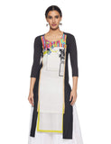 W For Woman Women'S Straight Satin Kurta (16Au15992-57831_Std Ecru_6)