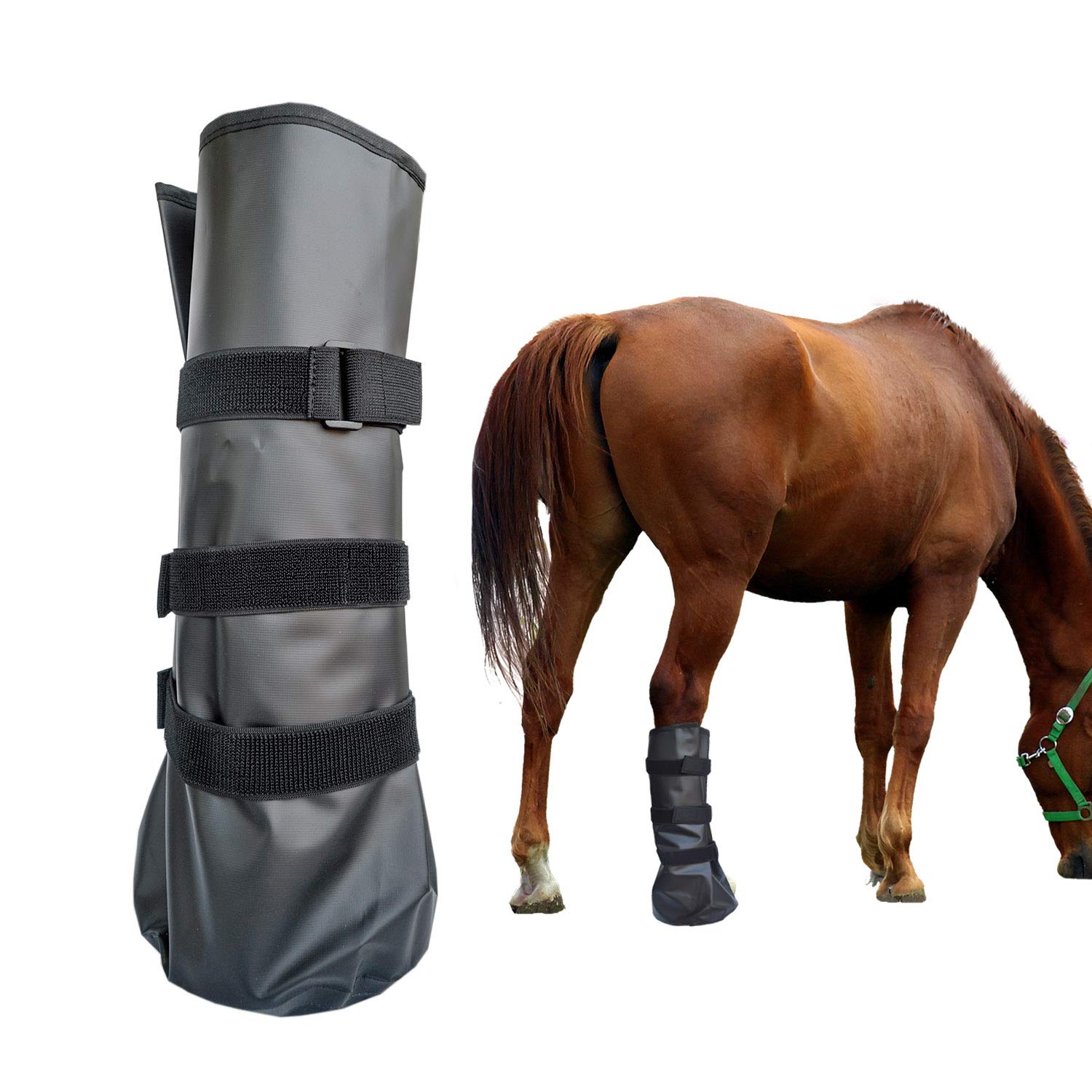 Yeezo Horse Soaking Boot Hoof Soak Boot Equine Soaking Boot Hooves Soaker Sack Horse Foot Soaking Bag Hot Or Icing Treatment Buc