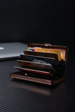 HAPUTDY RFID Metal Blocking Credit Card Holder/Travel Wallet/Protective Case (7 Cards Rose gold)