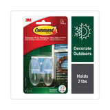 Command Strips 17091CLRAW Medium Clear Outdoor Window Hooks 2 Count