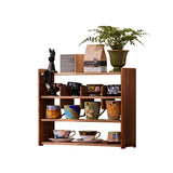 KAOTGOT Coffee Cup Holder for Countertop Walnut Wood Mugs Shelf for Kitchen