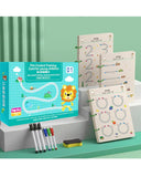 Homzexa Magic Practice Reusable Pen Control Workbook for Kids ? Tracing & Drawing Book for Lines, Shapes, Patterns & Numbers ? I