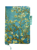 A6 Ruled Diary Hard Cover Notebook, 160 Pages, Floral Design