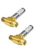 2-Pack EFIELD MH-231-2-FM Tee Stainless Steel Water Hammer Arrestor,3/8 OD Comp. X 3/8 OD Female Comp. For Faucet, Dishwasher Co