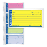 Adams High Impact Phone Message Book, 2Part Carbonless, 51/4 x 11, 200 Sets per Book (SC1153RB)