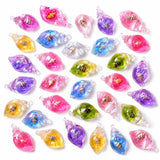 Satmarhz 30Pcs Seashell Resin Charms for Jewelry Making, 5 Colour Conch Pendants, DIY Craft Supplies, Bracelet Charms for Neckla