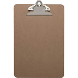 Business Source 16506 Clipboard, w/ Standard Metal Clip, 6Inch x9Inch , Brown