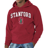 Campus Colors Stanford Cardinal Arch & Logo Gameday Hoodie - NCAA College Hooded Sweatshirt - Cardinal X-Large