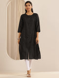 Libas Women'S Silk Regular Kurta (29277_Black Black 2Xl