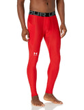 Under Armour Mens HeatGear Armour Leggings Red (600)/White Medium-New