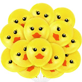 60 Yellow Duck Balloons - Cartoon Duck Printed Latex Balloons for Wedding, Birthday, Baby Shower & Classroom Decoration, 12 Inch