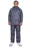 Toplot Rain Coat For Men Waterproof Raincoat With Pants Polyester Reversible Double Layer Rain Coat For Men Bike Rain Suit Rain Jacket Suit Inner Mobile Pocket With Storage Bag (Raincoat-Grey-Xl),Grey,,B0C8JCN93H