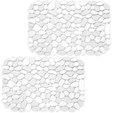 2 Pack Kitchen Sink Mat Pebble Sink Mats for Stainless Steel Sink, PVC Eco-friendly Sink Protector for Bottom of Kitchen Sink, P