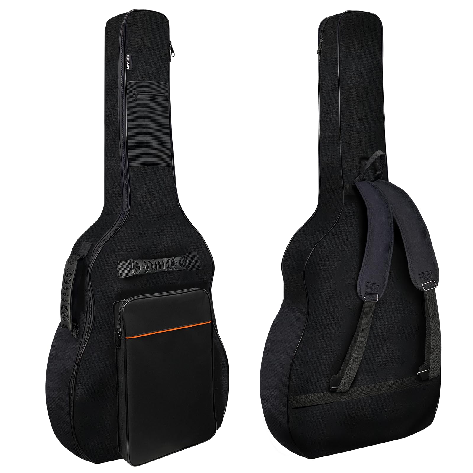 NAGAN Acoustic Guitar Bag 0.5-inch Extra Thick Padding, 40 41 42 inch Gig Guitar Bag, Waterproof Oxford Guitar Case Backpack wit