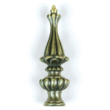 Jandorf 60111 Finial Victorian, 3-1/2 Long 1/8 IP Thread Tiffany Antique Brass Finish