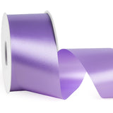 LaRibbons Lavender Stiff Floral Satin Ribbon 2.5 Inch x 100 Yards, Polypropylene Ribbon for Easter Baskets, Spring Decor, Baby S