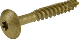 Power Pro 47866 Lag Screws, 1/4 x 11/2, Star Drive Construction Lag Screws, Rust Resistant, Ceramic Coated Bronze, 1lb Box, 7