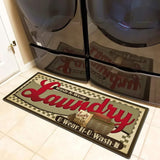 UKELER Laundry Rug Runner Nonslip Rubber Mat Floor Runner for Laundry Room Decor, 48'' 20''