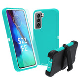 for Samsung Galaxy S21 FE 5G Case, S21 FE Heavy Duty case,[Military Grade Protective ][Shockproof] [Dropproof] [Dust-Proof], Com