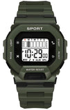 Racnos Digital Silicone Strap Sports Watch For Boys | Sports Watch For Kids Boys | Sportz Watch (Mahendi)