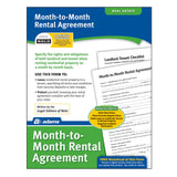 Adams MonthtoMonth Rental Agreement, Forms and Instructions (LF255),White