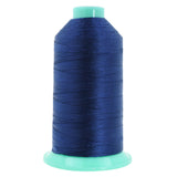 Mandala Crafts Size 207 630D T210 Bonded Nylon Thread - Navy Blue 800 YDs Tex 210 Heavy Duty Sewing Threads for Leather, Jeans, 
