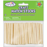 Multicraft Imports 2 Craft Match SticksNatural 750/Pkg, Multicolor