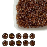4mm Coffee Glass Seed Beads Bulks- 2000pcs 5/32 inch-Sparkling Round Space Smooth & Durable Beads for Bracelets,Necklaces, Earri