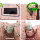 RHYDEER Shopping cart Cover for Babies-high Chair Cover, Dotted Minky Touching, Multi in 1 Design, 360 Full Protection, roll in