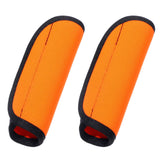 2Pcs Luggage Handle Wrap, Bright Orange Soft Suitcase Handle Covers, Universal Fit Grip Protectors For Luggage Trolley Stroller 