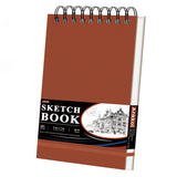Ankkol Small Sketch Pad - Hardcover Sketchbook 5x7, 100 Sheets Spiral Sketch Book, 68lb/100gsm Sketch Paper for Drawing | Art Gi