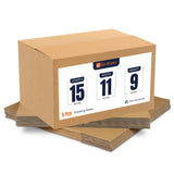 BonKaso 3Ply Corrugated for Packaging | 15x11x9 (Pack of 5) | Brown Cardboard Packing for Shipping, Moving & Storage | Large