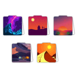 woopme Mountain Scenery Theme Printed Magnetic Bookmark for Students Boys Girls Kids Book Lovers Readers Gift Magnetic Page Clip