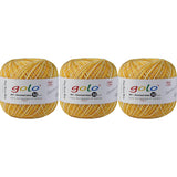 golo 3 Balls Crochet Thread Size 10 Crochet Yarn for Hand Knitting