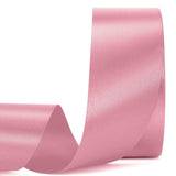 Rose Gold Satin Ribbon 1 1/2 Inch,25 Yards Rose Gold Solid Fabric Ribbons for Gift Wrapping Floral Bouquets Wedding Party Decora