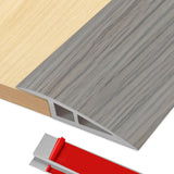 Vinyl-Door-Threshold Floor-Transition-Strips Self Adhesive 36 inch, Threshold 3/4''~4/5'', Transition-Strips for Doorways, Edge-