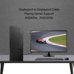 Anbear DisplayPort to Displayport Cable 6 Feet, Gold Plated Display Port to Display Port Cable 4K@60HZ Resolution(Male to Male)