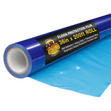 DuraGold Floor Protection Film, 36inch x 200 Roll Blue Self Adhesive Temporary Floor Covering, Protect Flooring from Foot T