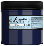 Jacquard Fabric Paint for Clothes 8 Oz Textile Color Navy Blue Leaves Fabric Soft Permanent and Colorfast Professional