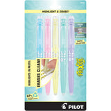 Pilot FriXion Light Pastel Erasable Highlighters, Chisel Point, Assorted Colors, Pack Of 5 Highlighters