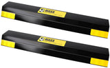 MaxxHaul 51034 16 in. Heavy Duty Car Parking Stoppers 2 Pack Easy Install 16 x 1.8 x 3.8 for Garage and Outdoor Car SUV Truck Ec
