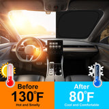 Car Sun Shade for 2020-2025 Ford Escape Accessories Windshield Sunshade Cover Front Window Shade Custom Fit Escape Sun Visor Pro