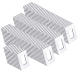 BESTTEN 100 Pack 1 Gang Screwless Wall Plate, USWP6 Gloss Snow White, Modern Designer Decorator Outlet Cover, Wallplate for Ligh
