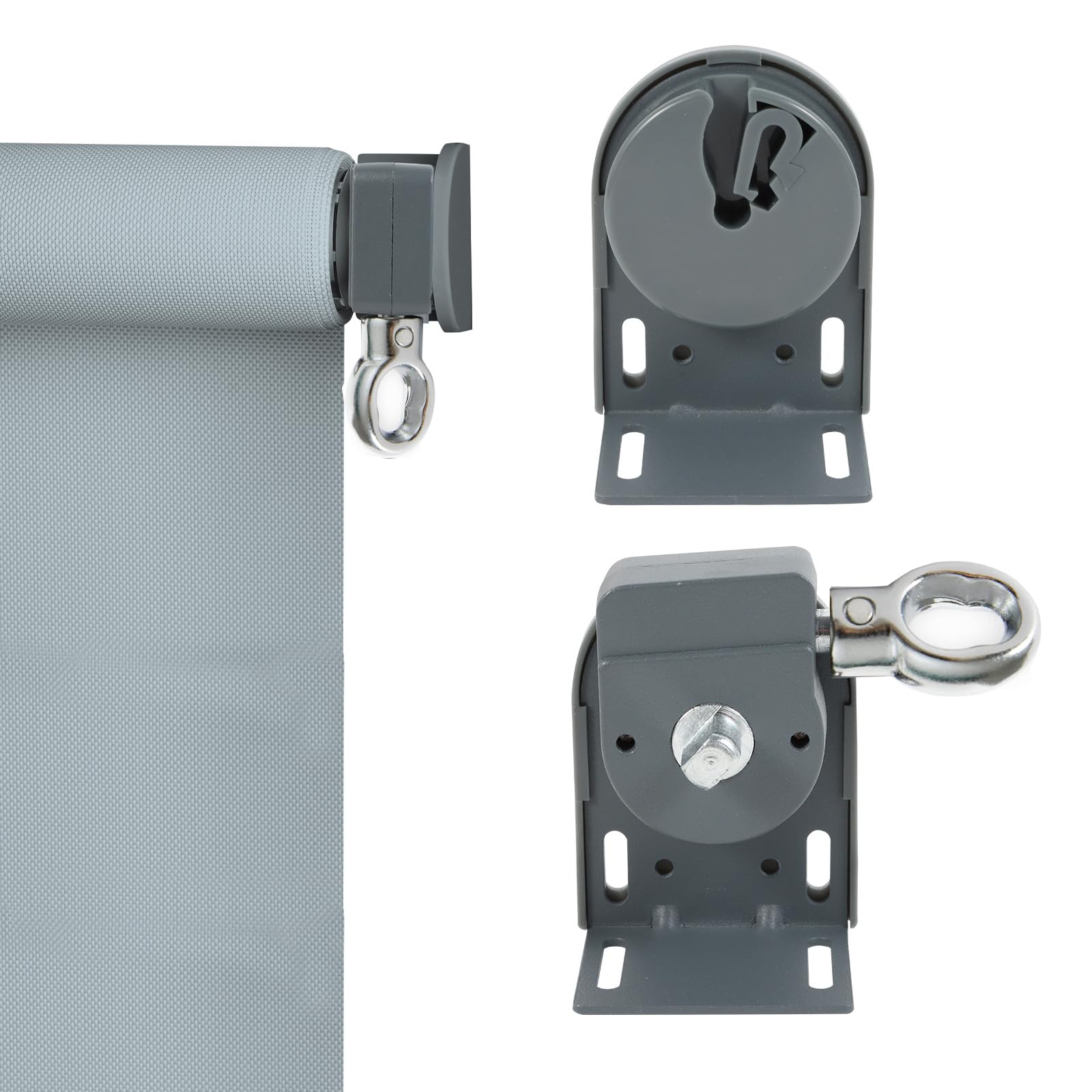 Sunshade Replacement Accessories, Metal Ring Installation Bracket, Universal for Coolaroo External Roller Blinds, Sunshade Curta