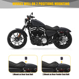 Sresk Rear Fender Seat Bolt Screw 1/4-20 Thread for Harley (Black Kit)