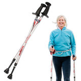 Urban Poling ACTIVATOR Walking Poles for Balance and Rehabilitation - 1 Pair - Ergonomic CoreGrip Handles - Adjustable, Collapsi