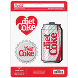 Coca-Cola Diet Coke Adhesive Vinyl Decals - Fun Set of 3 Diet Coke Stickers for Laptop, Car or Water Bottle