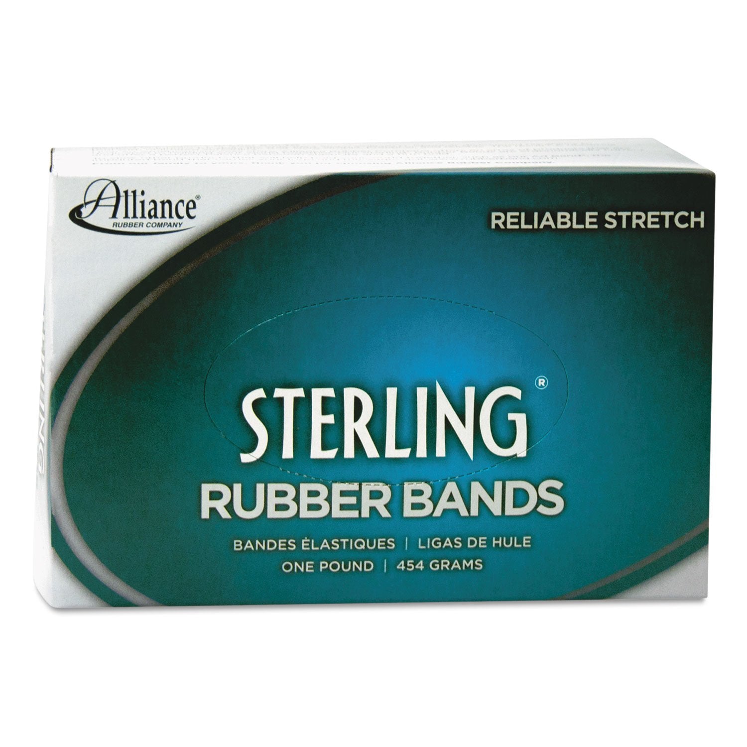 Alliance 24165 Sterling Rubber Bands Rubber Band, 16, 2 1/2 x 1/16, 2300 Bands/1lb Box