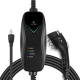 Lectron Level 1 EV Charger - ETL Certified, 110V, 15 Amp, 16 ft Extension Cord & J1772 Cable - Portable Electric Car Charger for