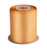 4 Inch Double Faced Satin Ribbon Old Gold Solid Polyester Craft Ribbon - 25 Yards Perfect for Gift Wrapping, Crafts, Wreath, Wed